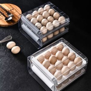 Egg double layer container